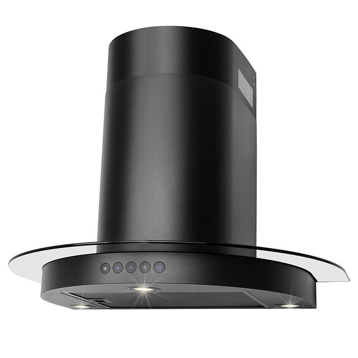 FIREBIRD 30" Wall Mount Black Stainless Steel Touch Control Kitchen Powerful Cooking Fan Vent Range Hood N6