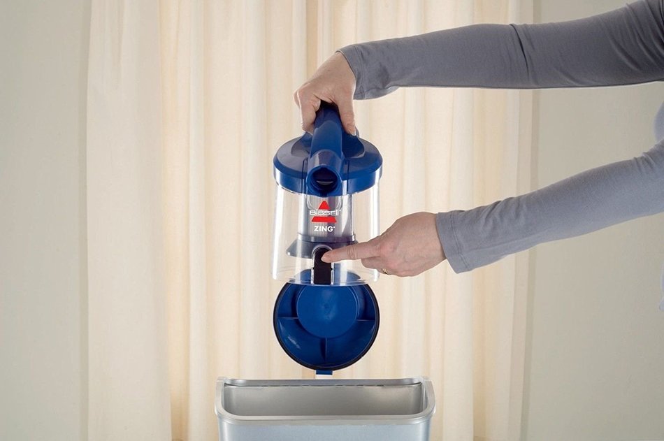 Bissell Zing Bagless Canister Vacuum, Caribbean Blue N3