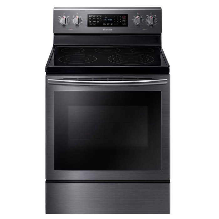 Samsung NE59J7630SG 30" Black Stainless Steel Electric Range - Convection