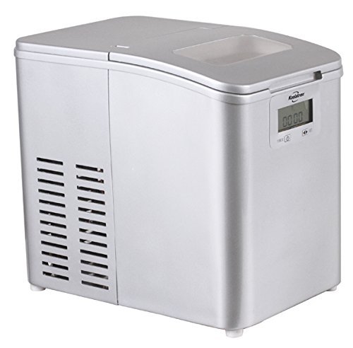 Koolatron IM-26MLL Stainless Steel Ice Maker, Silver