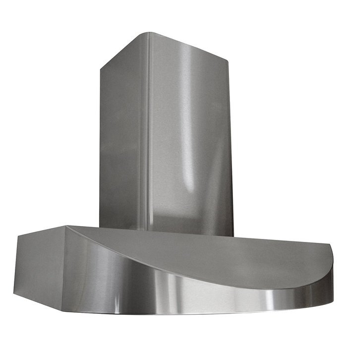 KOBE Range Hoods CHX3830SQB-WM-2 Contemporary Brillia 30" Wall Mount Range Hood, 3-Speed, 650 CFM, LED Lights,... N4
