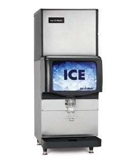 Ice-O-Matic ICE0320FW-IOD150 349 lb 22" Water-Cooled Full Cube Ice Machine w/ Ice Dispenser