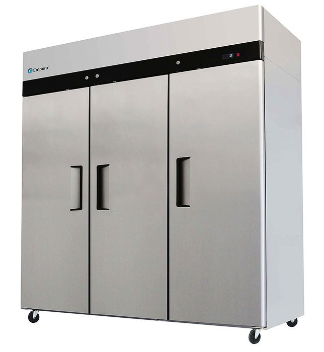 Empura ETM-72F Solid Door Reach-In Freezer - Top Mount Compressor