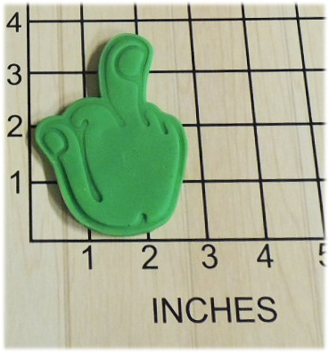 Middle Finger Cookie Cutter and Stamp #1243 N2
