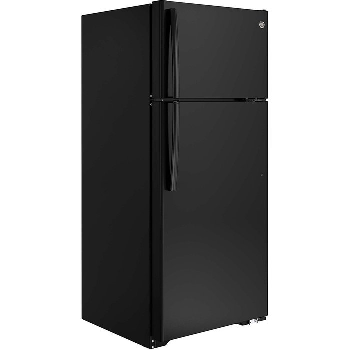 GE GTS18GTHBB 17.5 Cu. Ft. Black Top Freezer Refrigerator N2