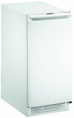 2000 Series 30-lb Clear Ice Maker Hinge: Reversible, Finish: White, Pump: Yes