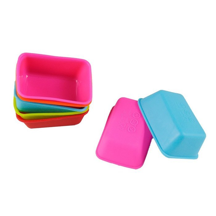TANGCHU 24-pack Reusable Silicone Muffin Baking Cups Cupcake Liners Baking Molds Triangle Shape N28