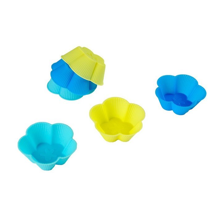 TANGCHU 24-pack Reusable Silicone Muffin Baking Cups Cupcake Liners Baking Molds Triangle Shape N31