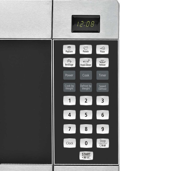 Keyton K-1.1SSMICROWAVE Microwave Oven with 6 Instant Cooking Settings & 10 Power Levels, Stainless Steel N5