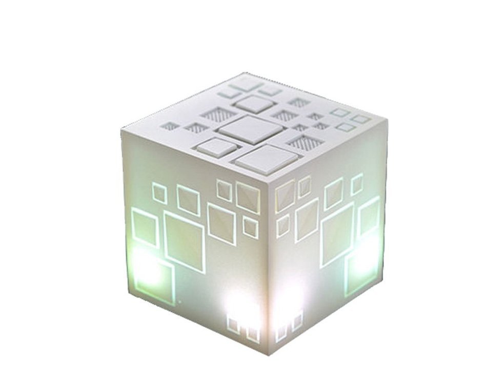 Truewon Rubik's Cube Subwoofer Magic Bluetooth Speaker Creative Desktop Decoration White N2