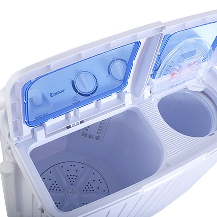 Giantex Portable Mini Compact Twin Tub 11lb Washing Machine Washer Spin Dryer N4