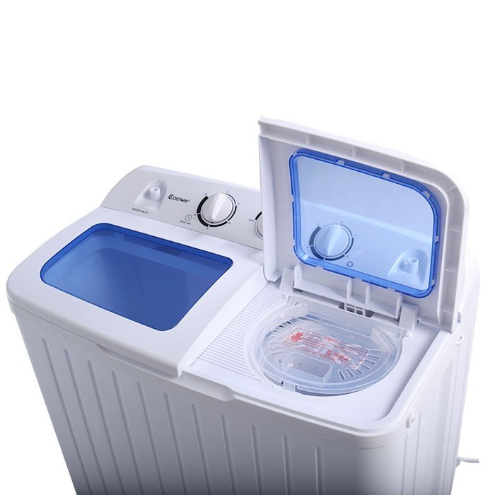 Giantex Portable Mini Compact Twin Tub 11lb Washing Machine Washer Spin ...