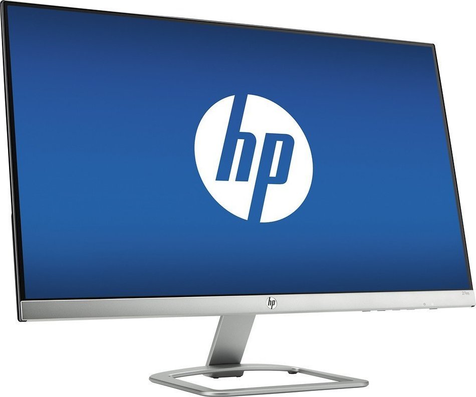 HP - 27" IPS LED HD Monitor - Natural silver N2
