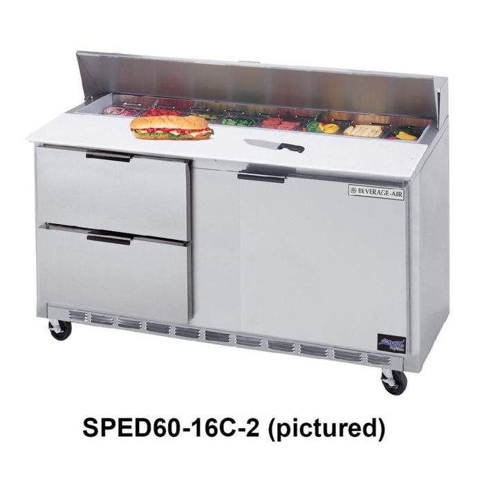 Beverage-Air Commercial Food Prep Tables 60" Sped60-10C-2