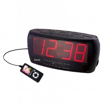 Supersonic Digital Jumbo Alarm Clock with AM/FM Radio free image download