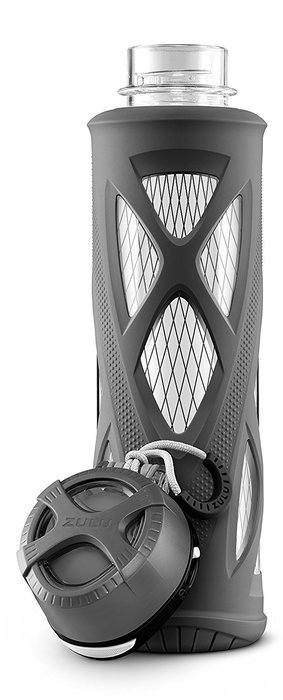 Zulu Atlas Glass Water Bottle with Flip Lid N28