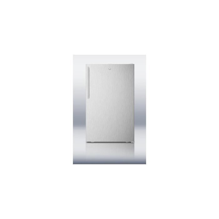 Summit FF511LBI7SSHV: Commercially listed 20" wide built-in undercounter all-refrigerator, auto defrost with a... N4