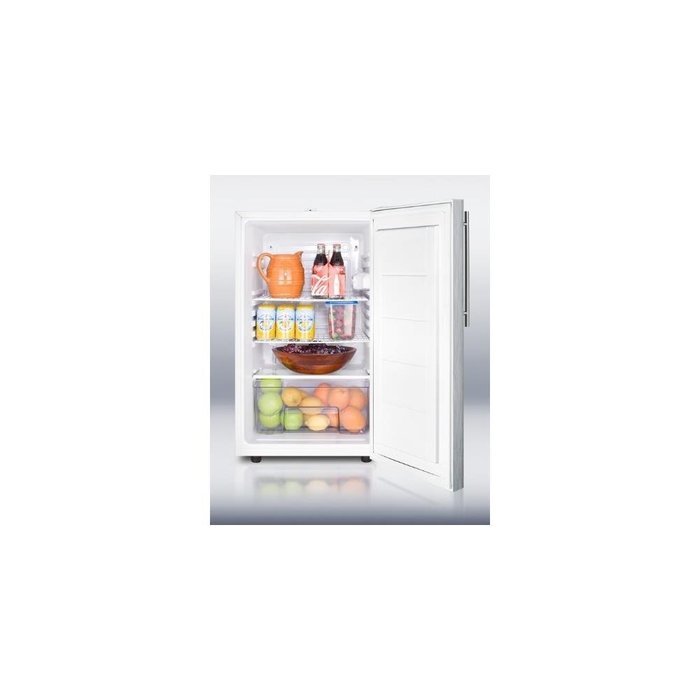 Summit FF511LBI7SSHV: Commercially listed 20" wide built-in undercounter all-refrigerator, auto defrost with a... N5