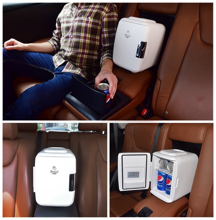 Cooluli Mini Fridge Electric Cooler and Warmer (4 Liter / 6 Can): AC/DC Portable Thermoelectric System w/ USB... N19