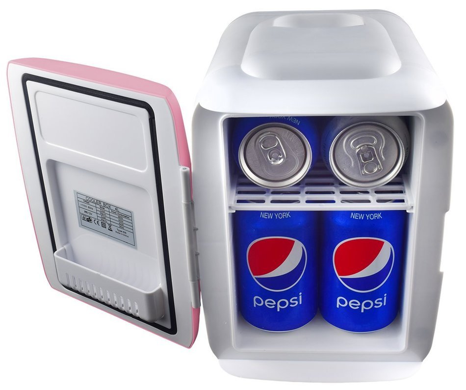 Cooluli Mini Fridge Electric Cooler and Warmer (4 Liter / 6 Can): AC/DC Portable Thermoelectric System w/ USB... N25