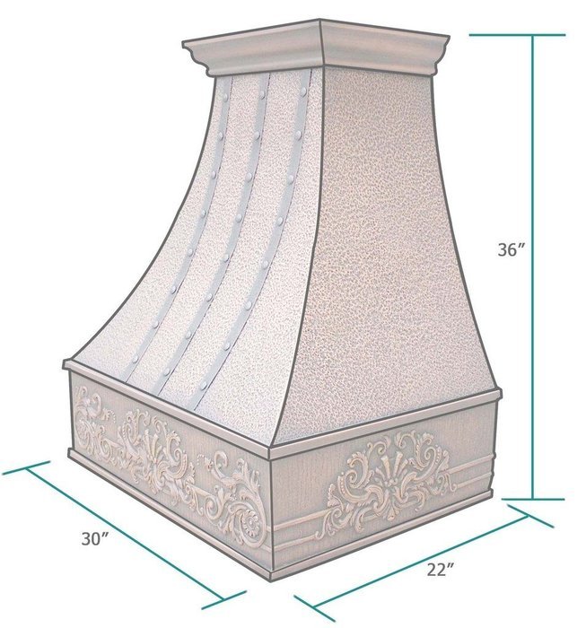 Copper Best H7 302236H Copper Range Hood Wall Mount 30 Inches Elgent Design for Unique Homes N2