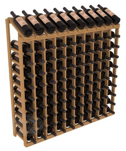 Wine Racks America Ponderosa Pine 10 Column 10 Row Display Top Kit. 13 Stains to Choose From! N7