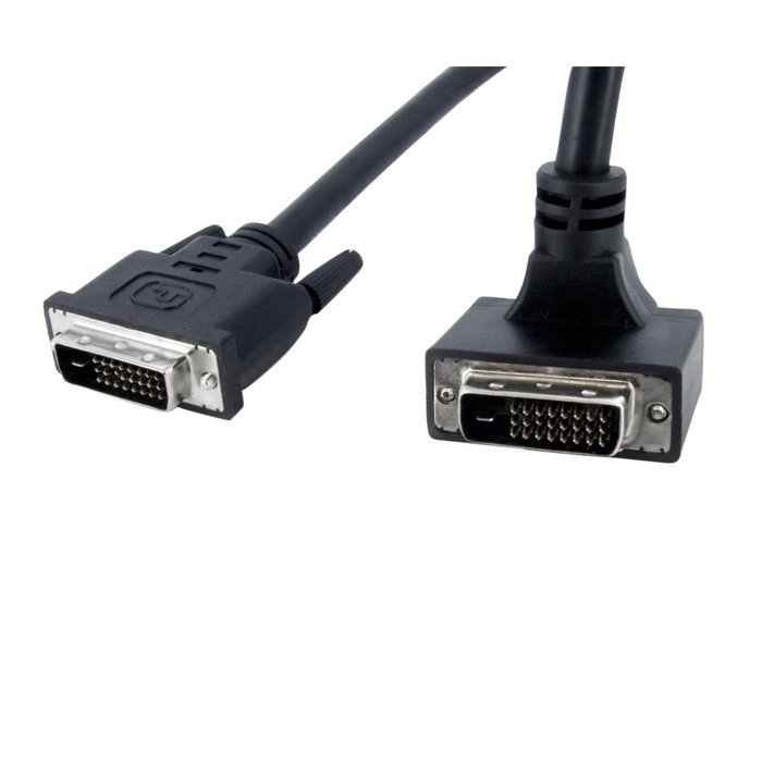StarTech.com DVIDDMMBA6 6-Feet 90&deg; Down Angled Dual Link DVI-D Monitor Cable - M/M N3