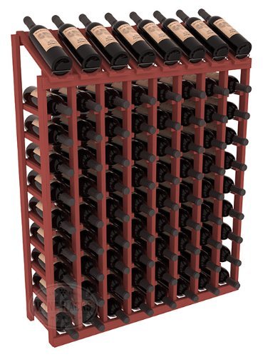 Wine Racks America Ponderosa Pine 8 Column 10 Row Display Top Kit. 13 Stains to Choose From! N14