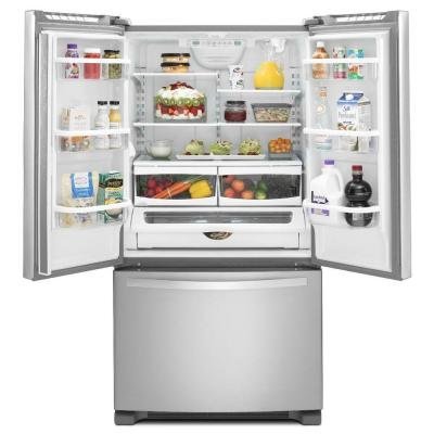 Whirlpool Model # WRF540CWBM 20.0 cu. ft. French Door Refrigerator in Monochromatic Stainless Steel, Counter Depth N2