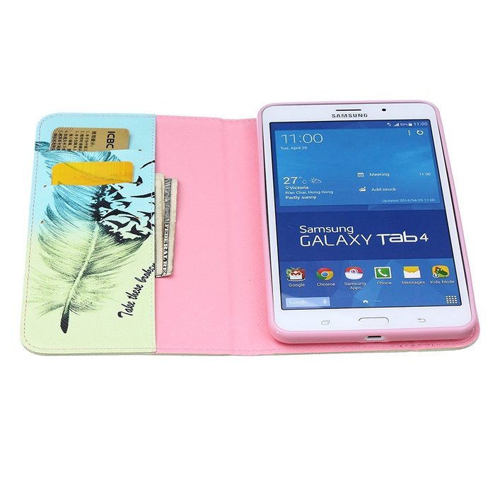 Galaxy Tab 4 10.1 Case, High Quality PU Leather Wallet Case [Card Slots] Damage Resistance and Kickstand Feature... N522