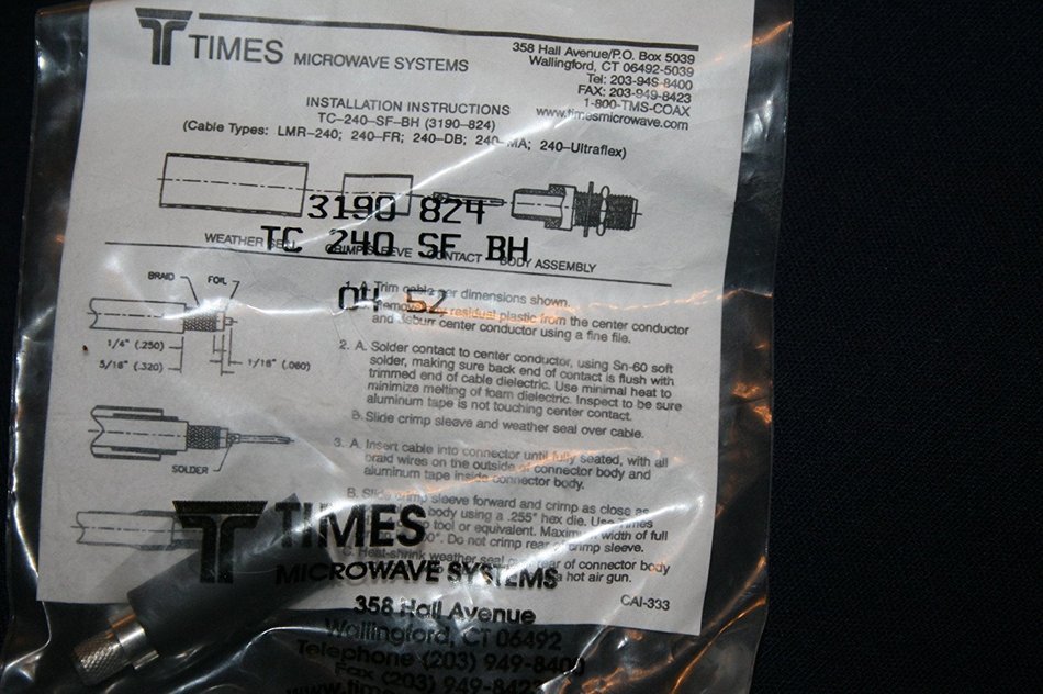 Times Microwave TC-240-SF-BH (3190-824) N2