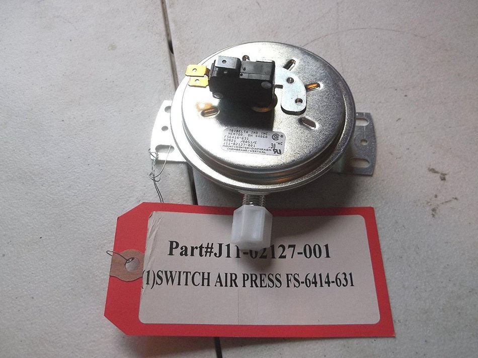 Tridelta Furnace Vacuum Air Pressure Switch FS6414-631 .30" N2