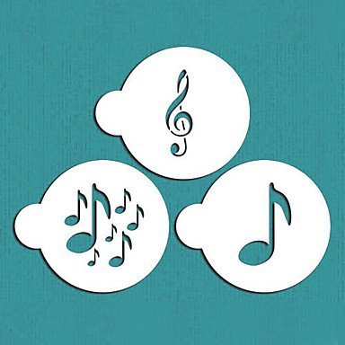 Y&XL&H Musical Cookie Stencil, Stencil for Cake Decorating N3