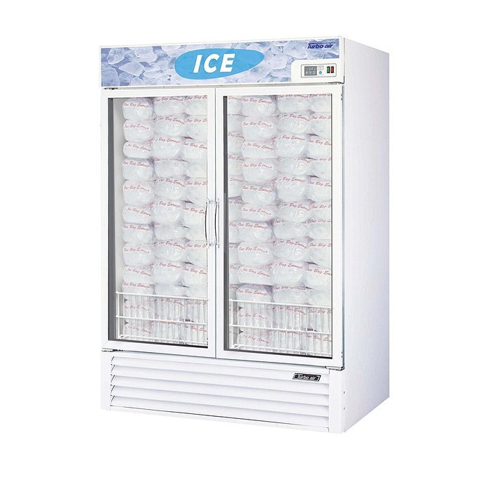 Turbo Air - 54" 2 Door Bagged Ice Merchandiser