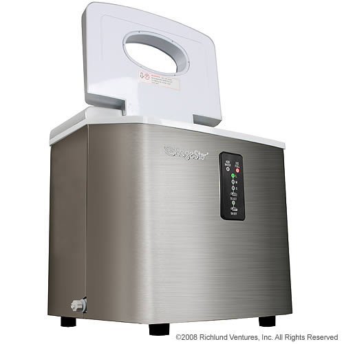 Edgestar IP210SS1 Portable Ice Maker, Stainless Steel/Silver N2