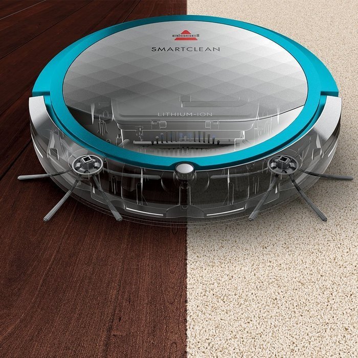Bissell 1605 Smartclean Robotic Vacuum Cleaning Robot, Brush, Lithium Ion (Complete Set) w/ Bonus: Premium Microfiber... N4