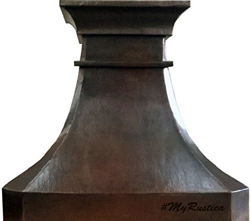 Custom Copper Vent Hood (dark, 60")