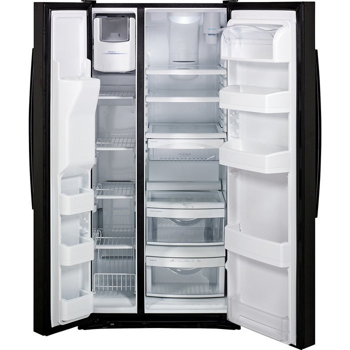 GE GSS23HGHBB 22.5 Cu. Ft. Black Side-By-Side Refrigerator N5