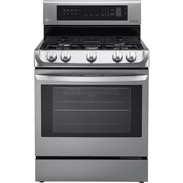 LG LRG4113ST 30" Freestanding Gas Range with 5 Burners, 6.3 cu. ft. Capacity