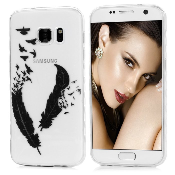 Badalink Galaxy S7 Case Shock-Absorbing Drop Protection TPU Bumper Protective Back Cover Slim-Fit Flexible Easy... N51