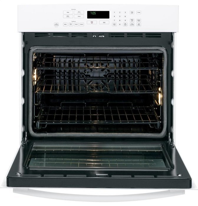 GE PT7050DFWW Profile 30" White Electric Single Wall Oven - Convection N2