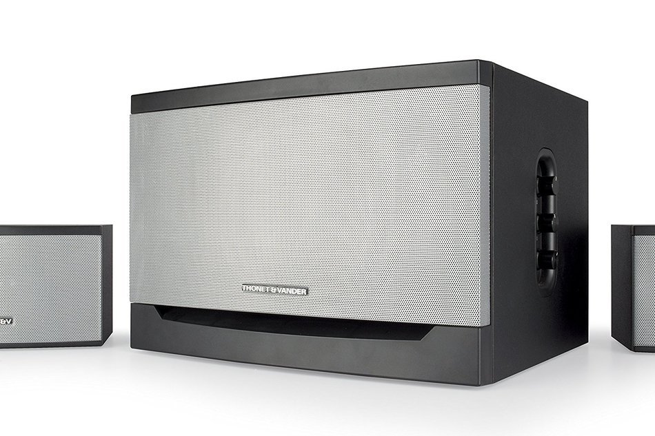 Thonet and Vander Laut Bluetooth 340 Watt Wood Multimedia Audio Speaker System, 2.1 Stereo Speakers with Integrated... N6
