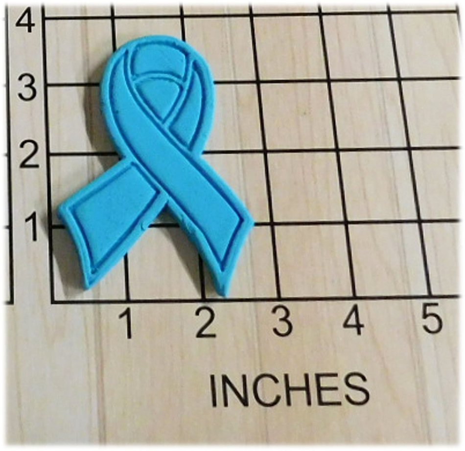 Awareness Ribbon Shaped Fondant Cookie Cutter and Stamp #1069