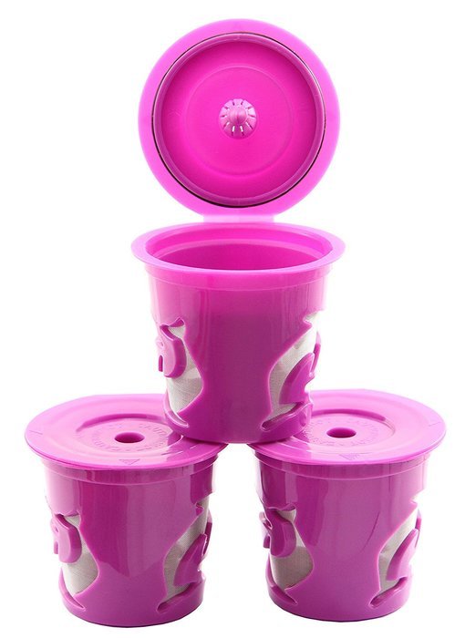 STK's Reusable Single Serving K-Cups 3 Count for Keurig2.0 Brewer K300, K350, K400, K450, K500, K550, K560, +... N3