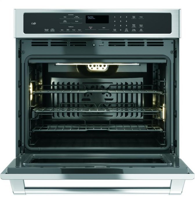 GE Cafe Series 30" Stainless Steel Built-In Convection Wall Oven N2