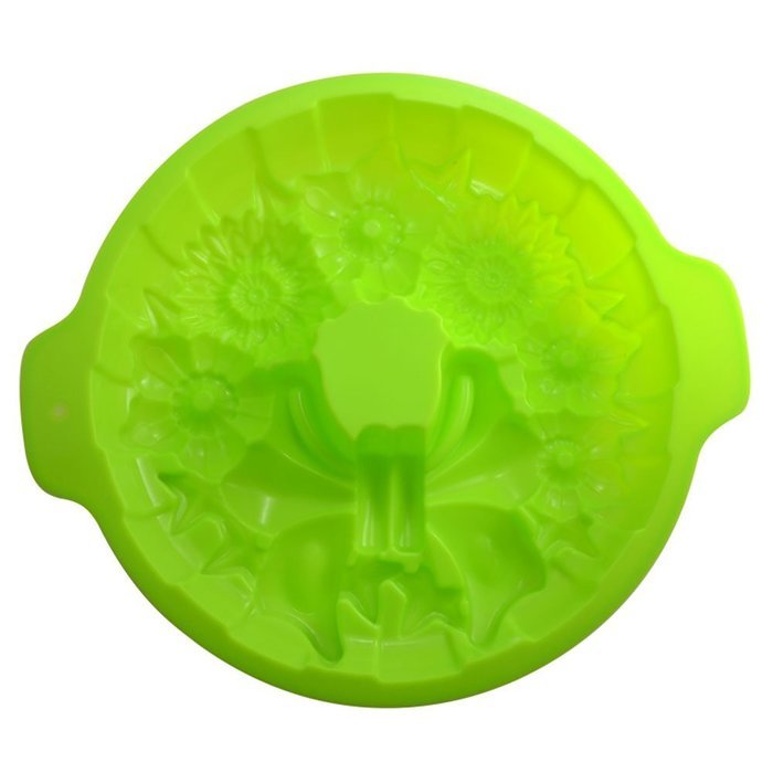 7.2 Garland Flan Birthday Party Cake Bread Pie Muffin Silicone Mould Baking Pan by Generic