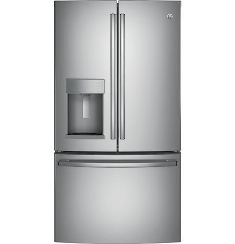 GE GFE28GSKSS 36" Freestanding French-door Refrigerator with 27.8 Cu. Ft. Capacity, in Stainless steel