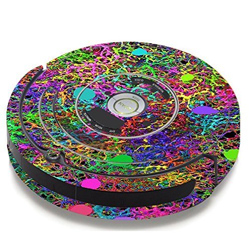 Skin Decal Vinyl Wrap For IRobot Roomba 650 655 Vacuum / Paint Splatter