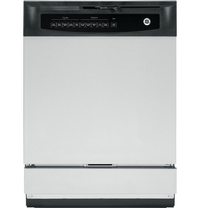 Ge DISHWASHERS 1505142 Built-In 24" Dishwasher, Stainless Steel, 5 Cycles / 5 Options