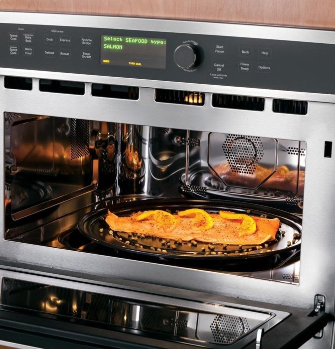 GE PSB9100SFSS Profile Advantium 27" Stainless Steel Electric Single Wall Oven - Convection N4